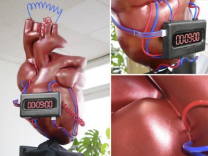 Fertigung eines 3D-Herzens mit 120 cm Höhe als Messemodell