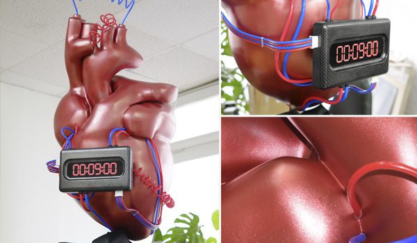 3D-Herz als 120 cm Messemodell