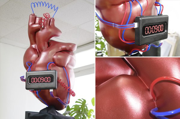 3D-Herz als 120 cm Messemodell